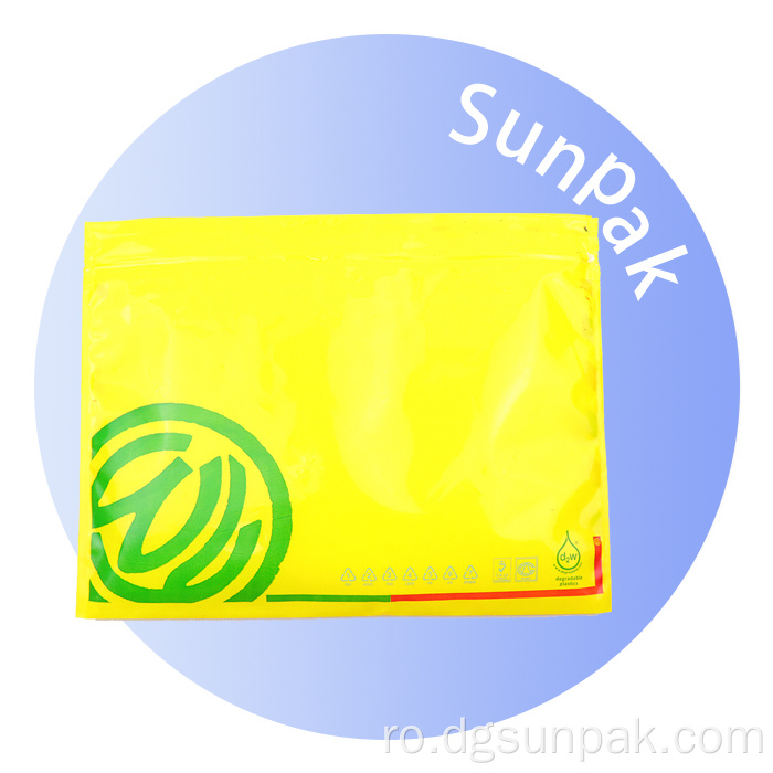 Geanta de ambalare haine pentru bebelusi din plastic personalizat cu carlig